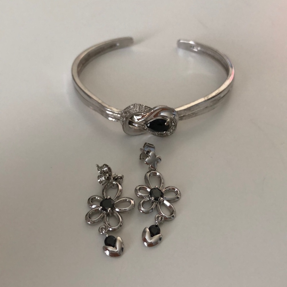 earrings and bracelets